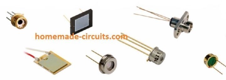 types of photodiodes and phototransistors