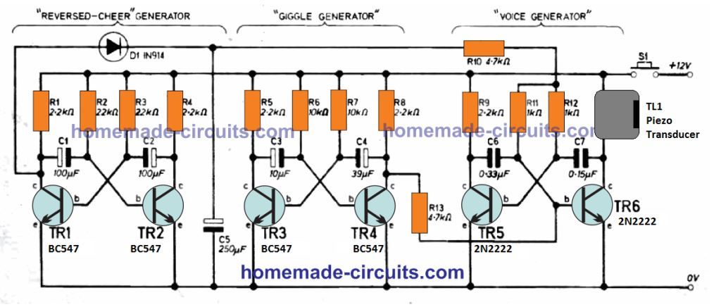 laughter silumator circuit