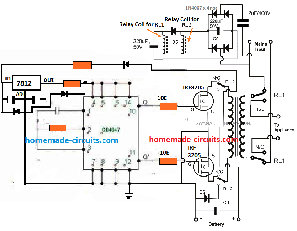 inverter 500 w battery charger