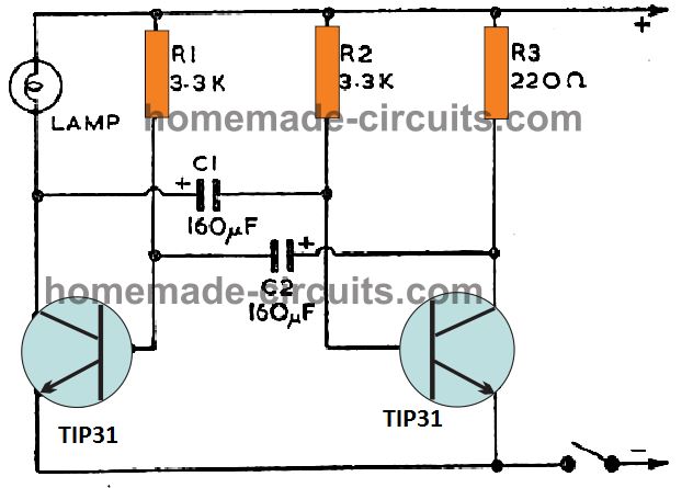 mini transistor lamp flasher