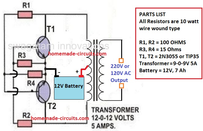 two transistor inverter circuit