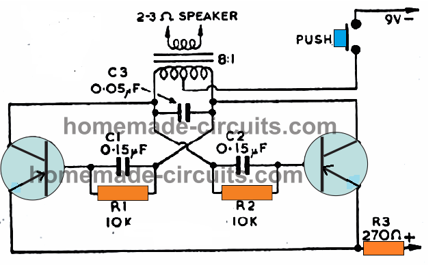 amplified door bell circuit