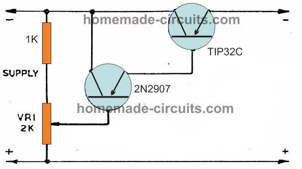 two transistor train controller circuit
