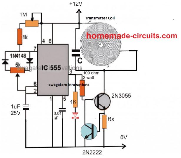 High Current Wireless Battery Charger Circuit | Homemade Circuit Projects