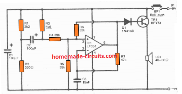 door buzzer circuit