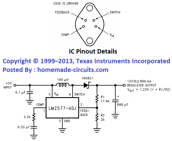 3.7V to 5V boost circuit