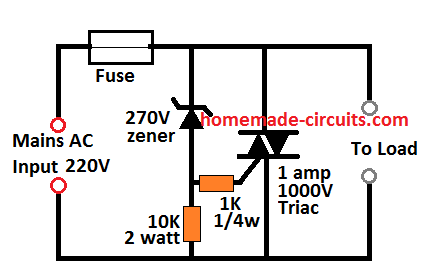 lightening surge protector circuit