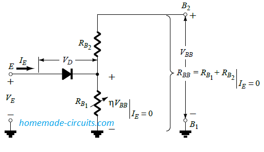 UJT equivalent circuit.