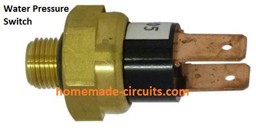 Pressure switch for cold water single-phase connection 1/4" F for electric pump