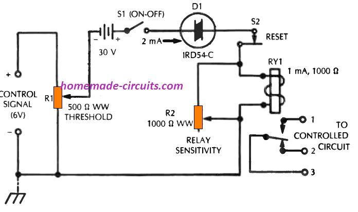 electrically latched relay