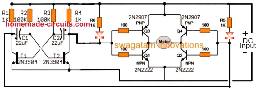 full bridge reverse forward switching circuit for generating colloidal silver for disinfection