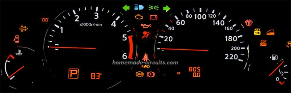 telltale lights automotive