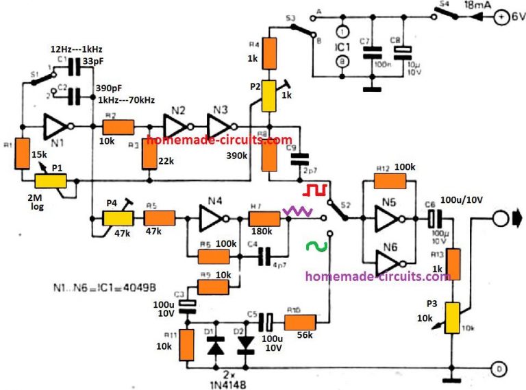 10 Useful Function Generator Circuit Diagrams Explained