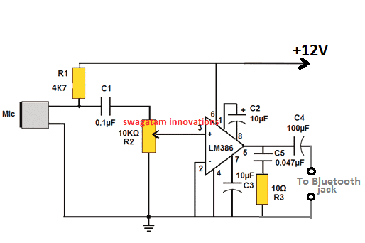 Wireless Microphone Circuit Diagram