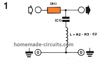 passive 50 Hz hum filter circuit