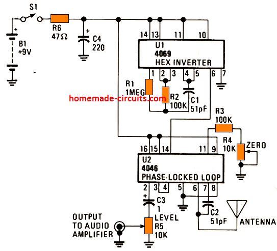 theremin circuit disgram