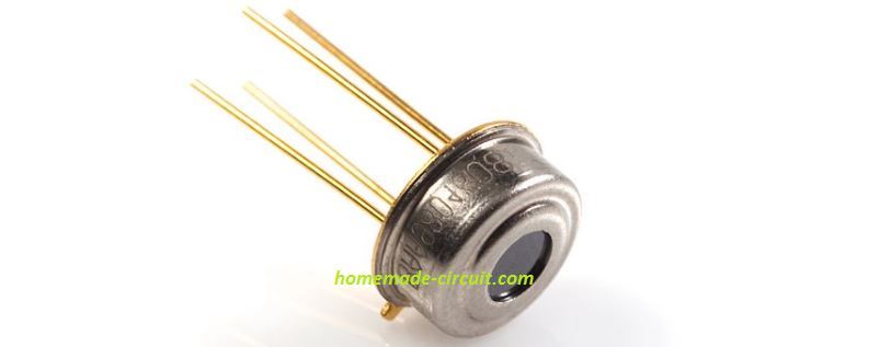 Simple Contactless Thermometer Circuit Circuit Diagram