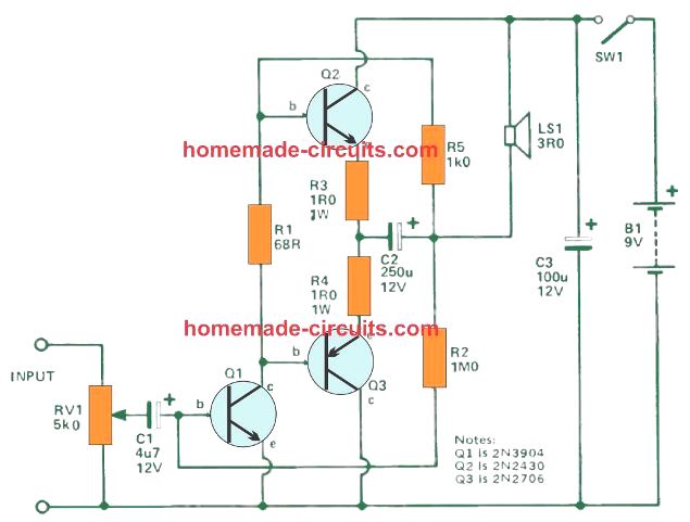 1 watt transistor amplifier