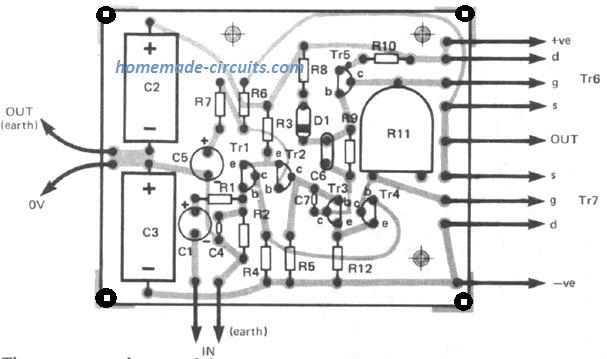100 watt component layout
