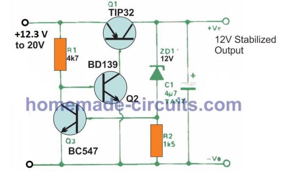 12 V LDO circuit