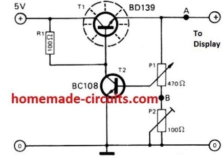 7-Segment Display Light controller Circuit