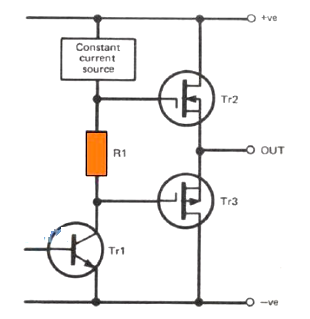 class B amplifier output stage