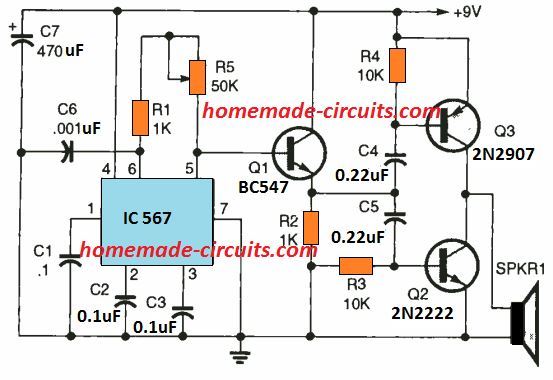 push pull ultrasonic transmitter