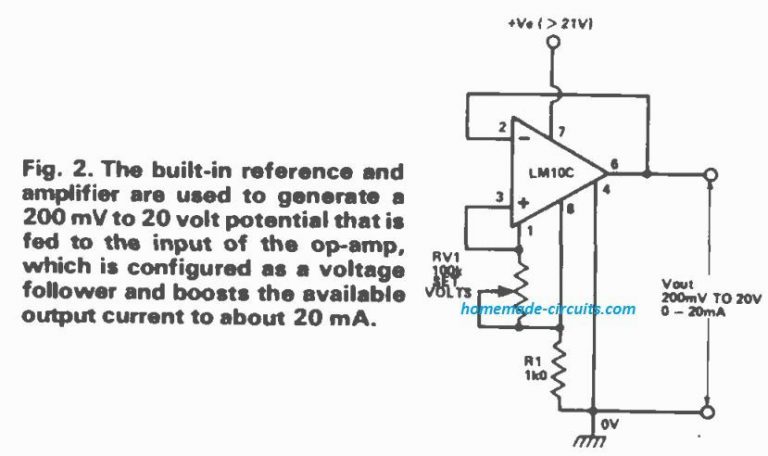 LM10 Op Amp Application Circuits - Works with 1.1 V | Homemade Circuit