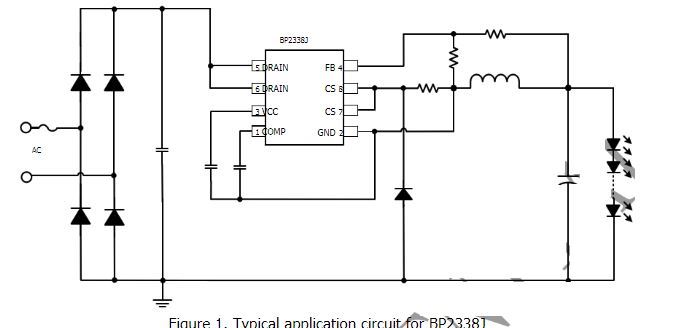 led driver using BP2338 IC