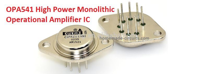 OPA541 High Power Monolithic Operational Amplifier