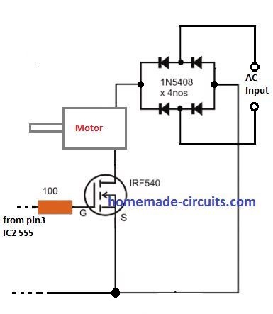 using MOSFET soft start with AC load through bridge rectifier