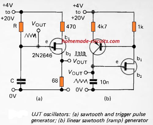 UJT based function generator circuit