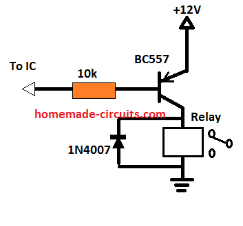 PNP relay driver integration 