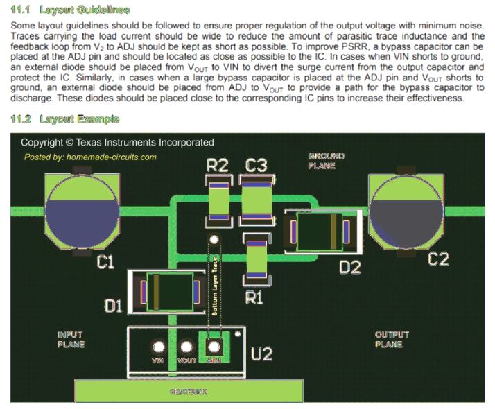 PCB Layout LM317 circuit