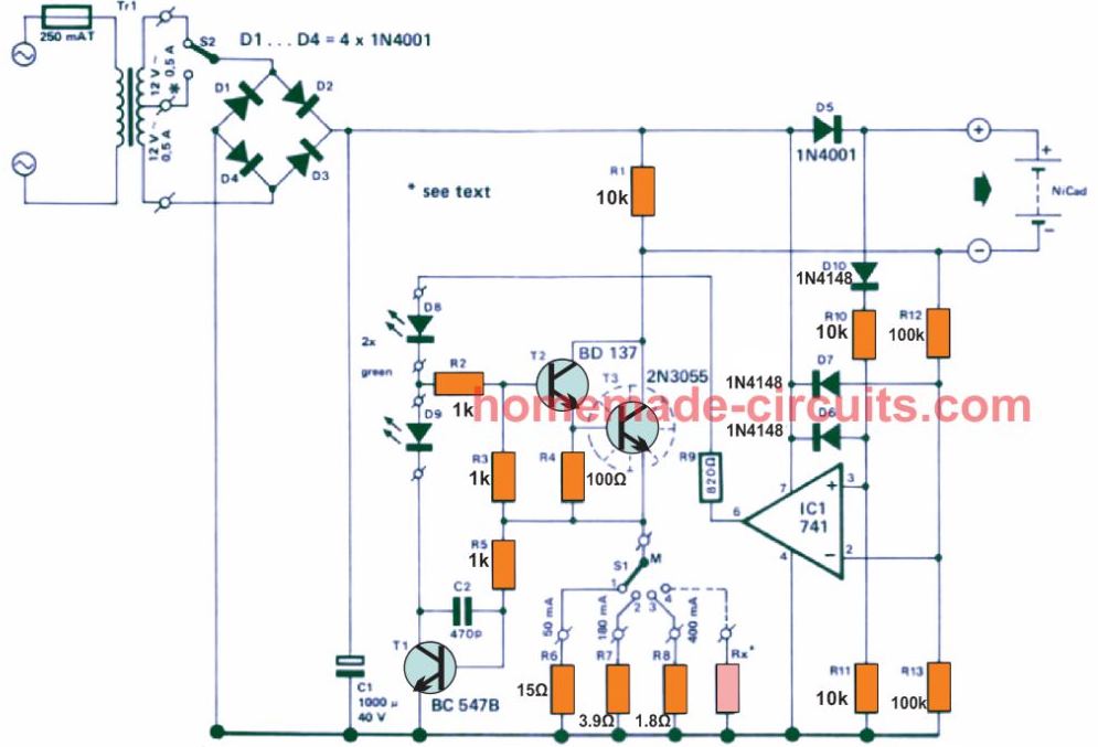 universal Nicad charger circuit