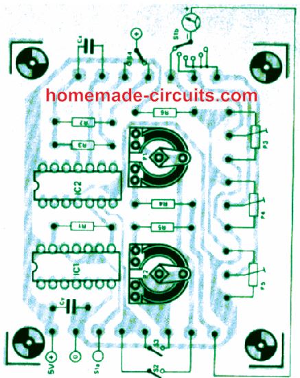 PCB designs of Capacitance Meter using IC 74121