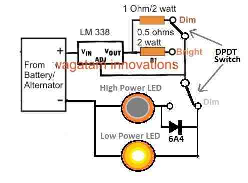 select curent limit for COB headlight