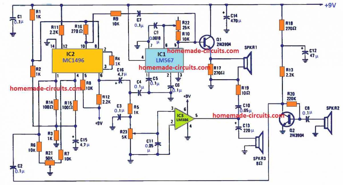 motion sensor circuit using doppler effect