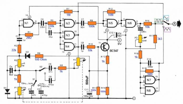10 Useful Function Generator Circuit Diagrams Explained