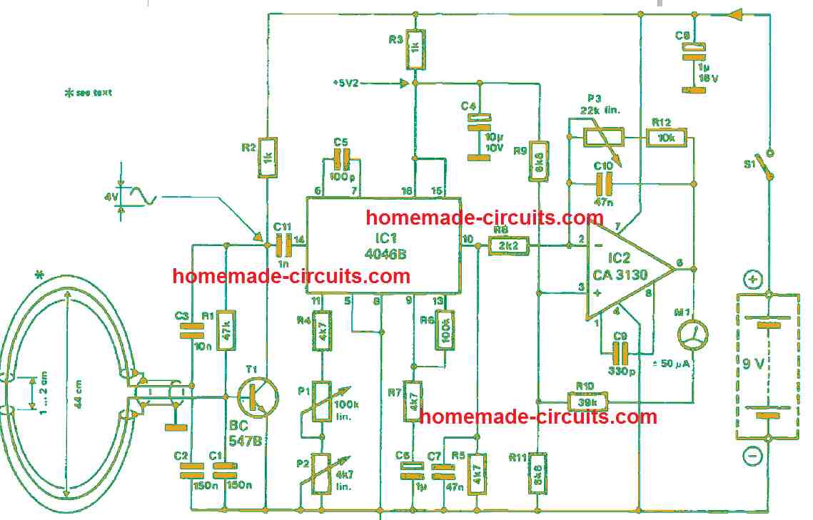 LC Tuned Metal Detector circuit