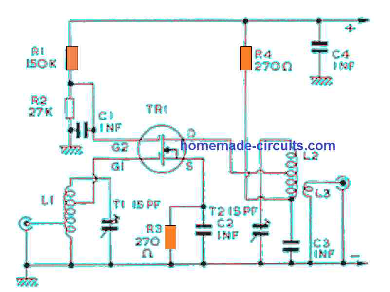 144 MHz preamp compressed