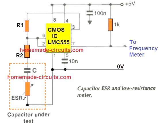 Simple ESR Meter Circuit - Homemade Circuit Projects