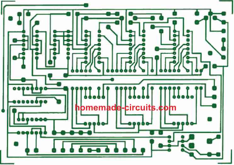 capacitance meter PCB track layout compressed