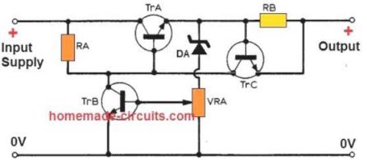 solar current controller regulator using stabilized pass transistor