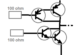 how to connect transistor in Darliington mode for motor driver