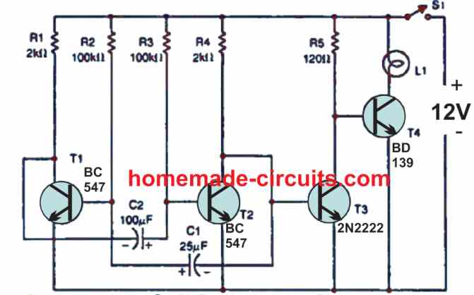 simple emergency car lamp flasher beacon light