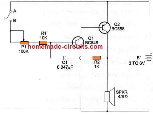 Two Transistor Oscillator circuit