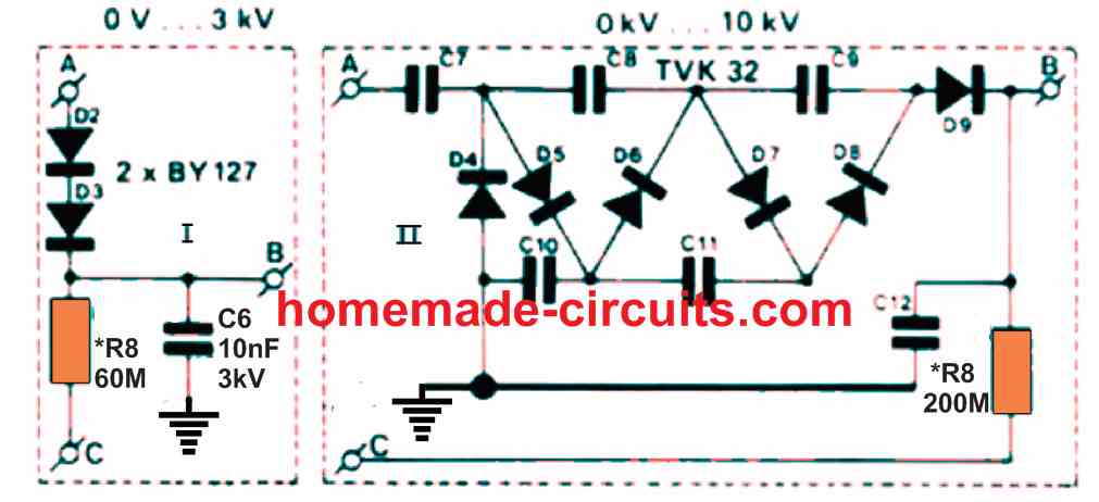 Circuito generatore da 10 kv ad alta potenza