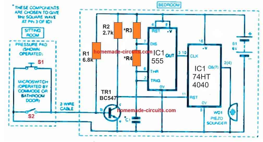 Old Person Monitor Circuit