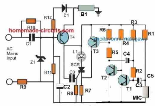 electronic candle light circuit